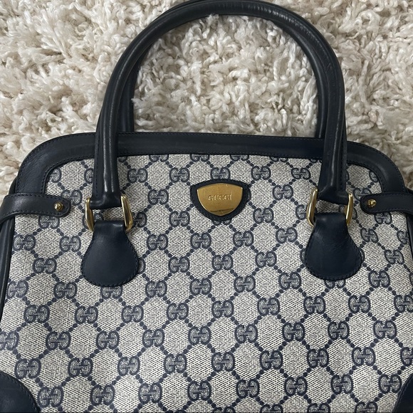 Authentic, Vintage Gucci Monogram Satchel Purse - Picture 1 of 7